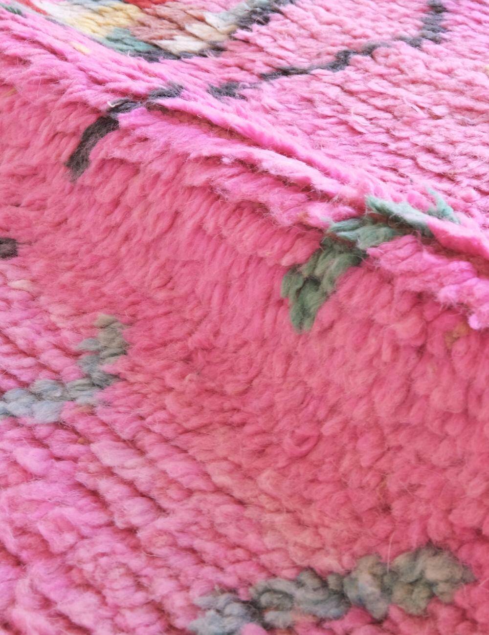 Pink Berber Rug - 261 x 171 cm