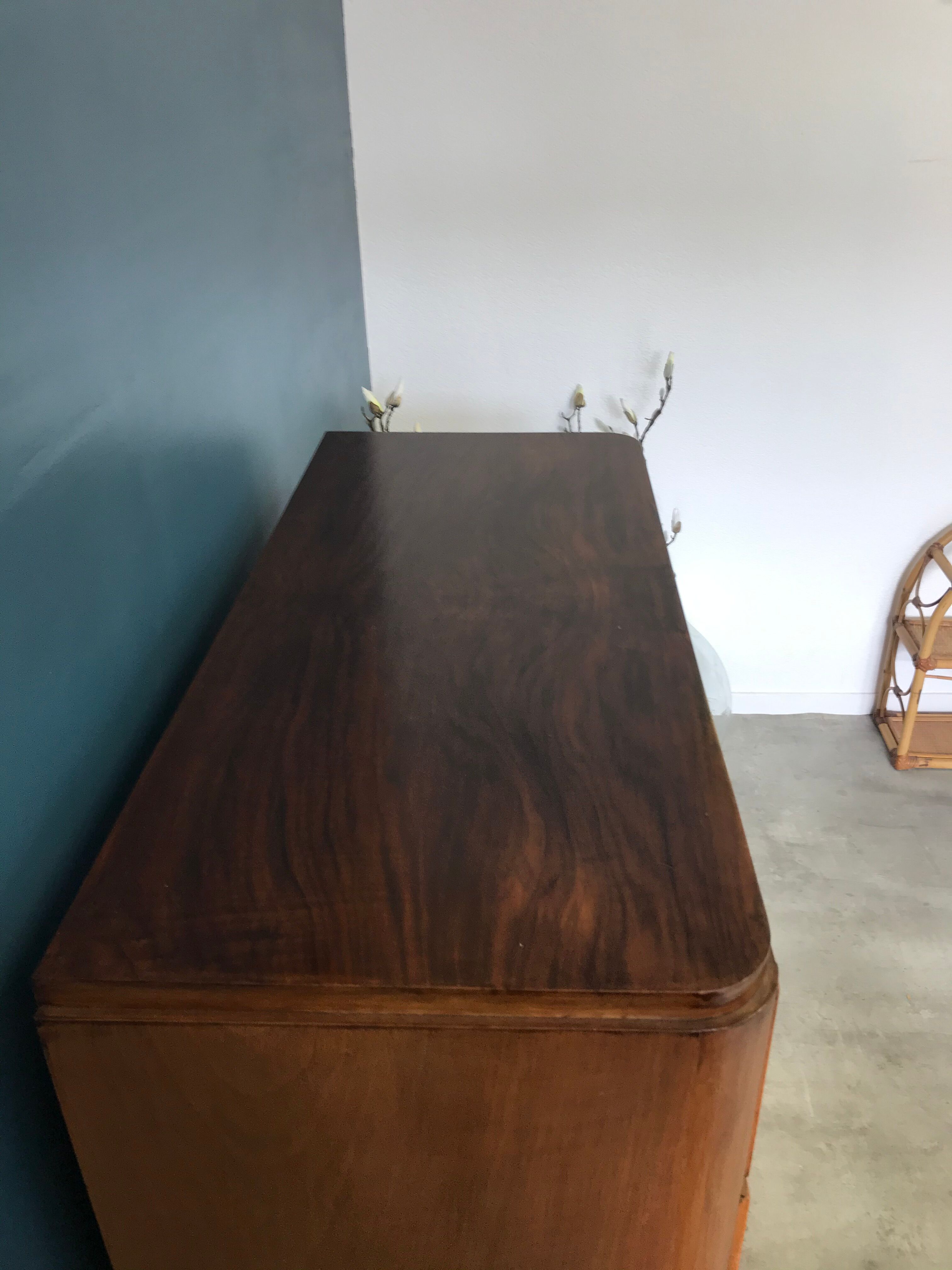 Vintage dresser with compass feet