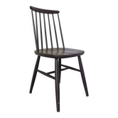 Vintage Black Beech Dining Chair: Ilmari Tapiovaara Style, Scandinavian