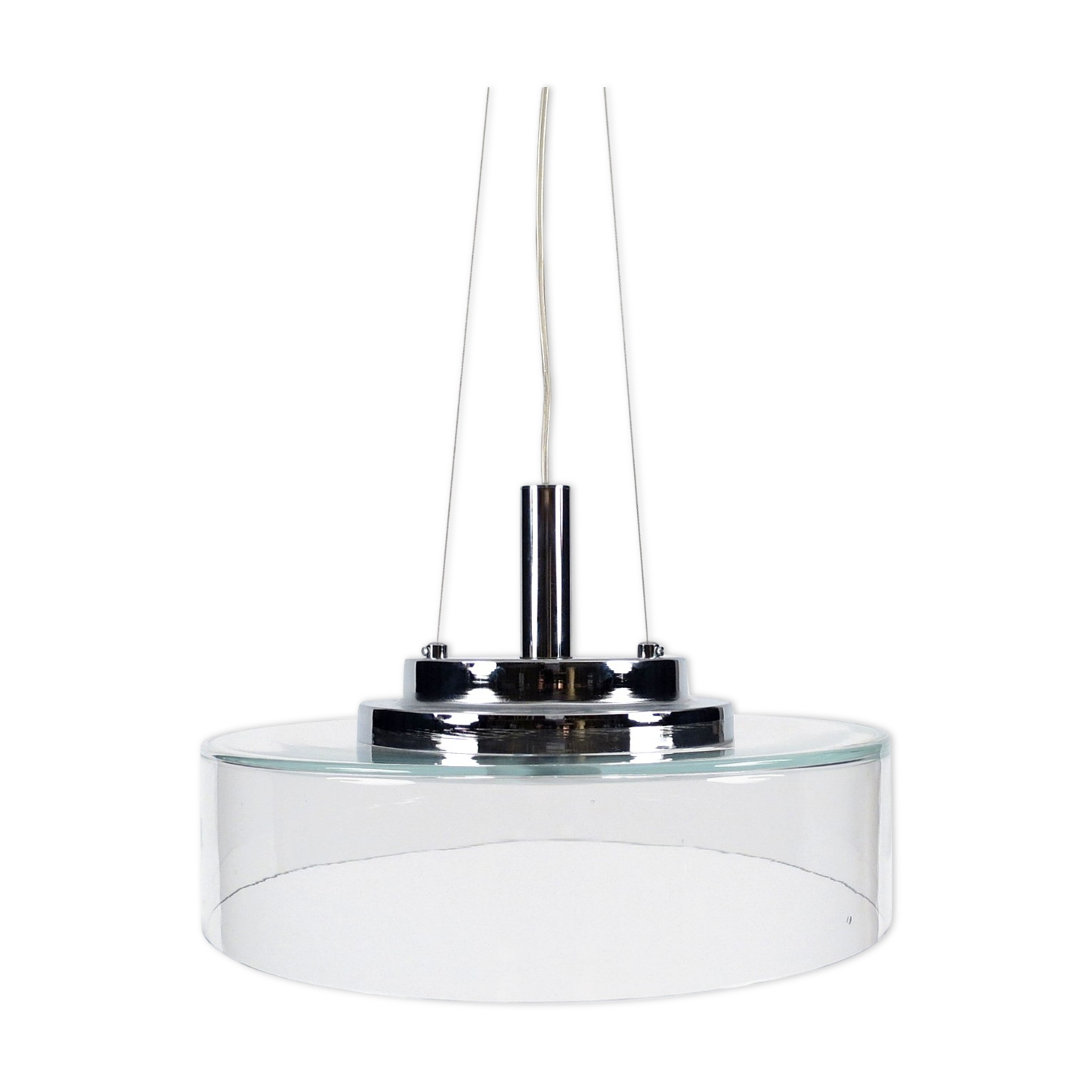 Italian glass lamp , 1980s