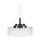Italian glass lamp , 1980s