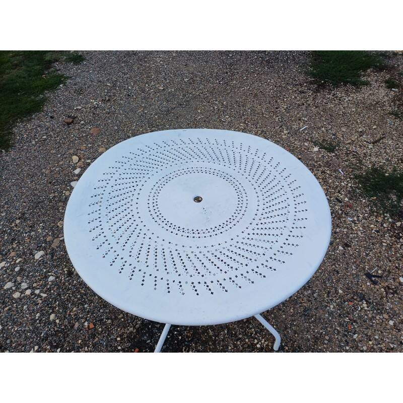 Wrought iron garden table, circa 1900