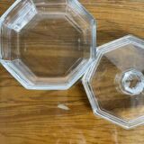 Arcoroc octagonal transparent glass candy box