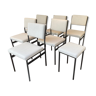 Set 6 Steiner chairs and a stool