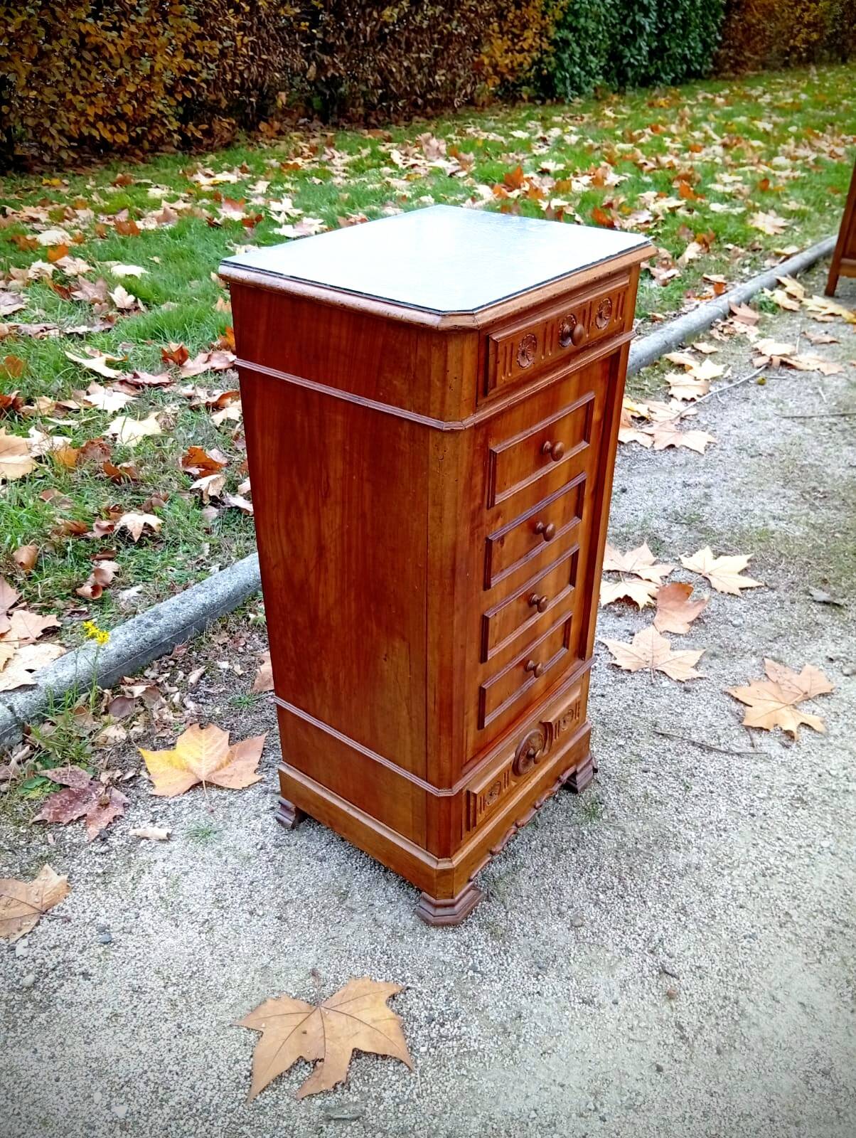 Antique bedside table