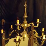 Bronze chandelier "framon" with 9 lights.
