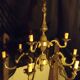 Bronze chandelier "framon" with 9 lights.