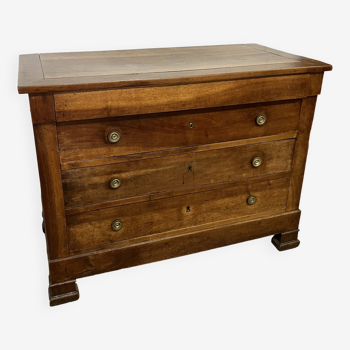 Commode en bois Louis Philippe du 19è siècle