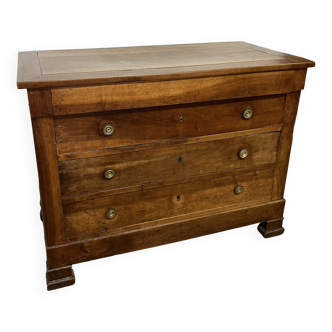 Commode en bois Louis Philippe du 19è siècle