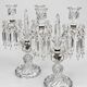 Baccarat, pair of two-light candelabra, Bambou Tors model.