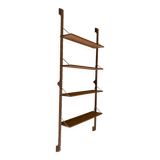 Ergo wall-mounted teak shelves, Vintage Scandinavian 1960s