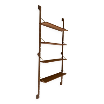 Ergo wall-mounted teak shelves, Vintage Scandinavian 1960s