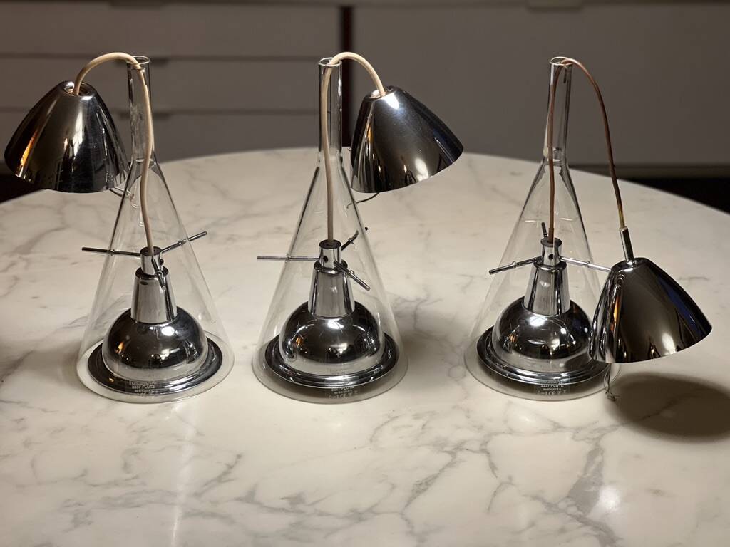 Flute Pendant Lamps 1st Edition Franco Raggi by Fontana Arte 1999