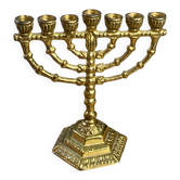 Candle holder, seven-branched menorah, Wainberg
