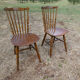 Pair of bistro chairs Baumann Western model