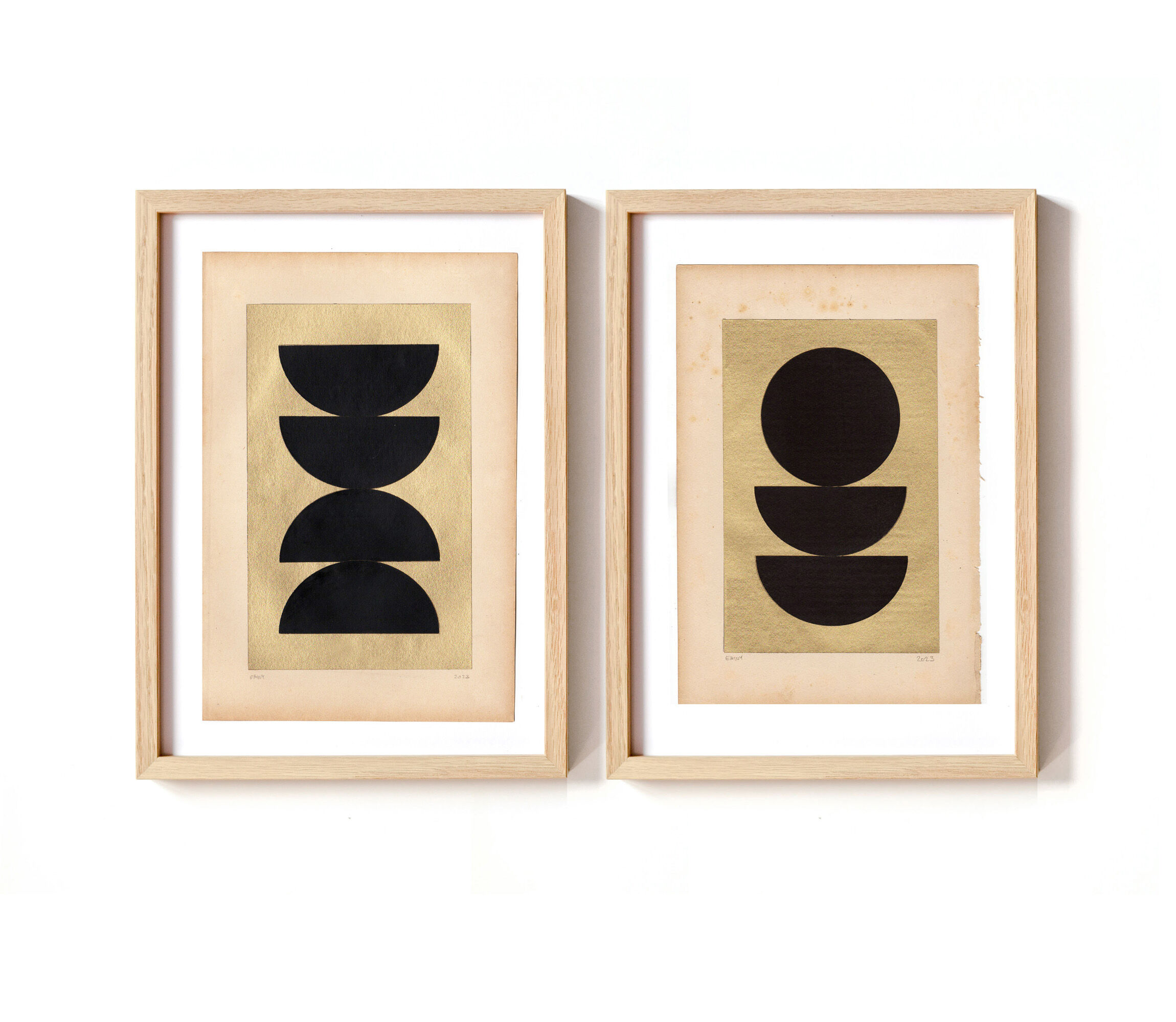 Collage duo - Gao and Goa - signed Eawy