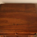 Pair of old walnut bedsides