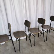 Vintage Industrial School Chairs - STOL Kamnik - 70s Yugoslavia - Set of 4