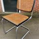 Cesca design chair b32 model in black and chrome