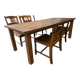 XL vintage solid wood dining table / farmhouse table