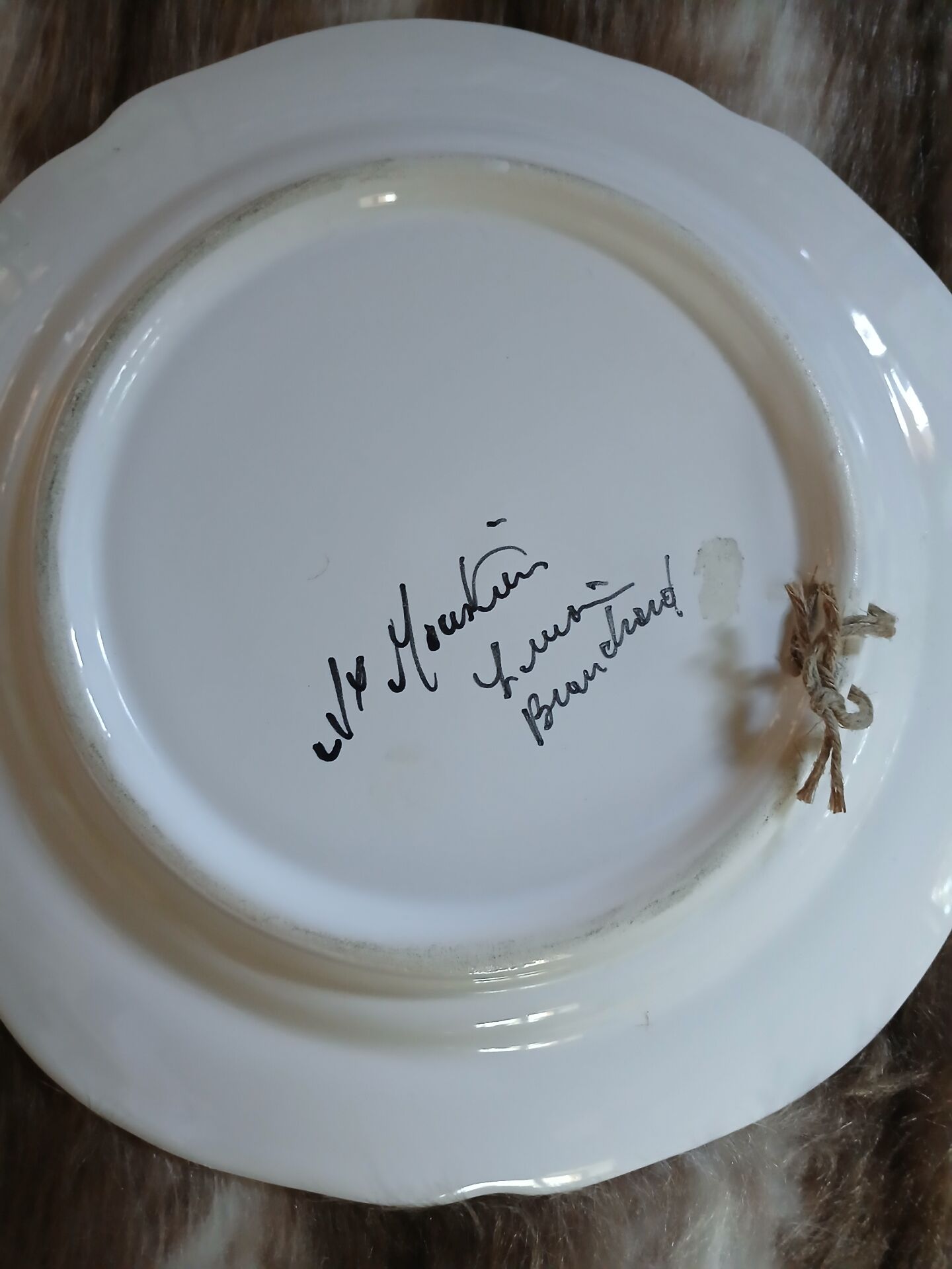 Antique Moustiers flat plate