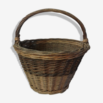 Panier ancien bicolore