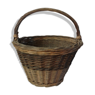 Panier ancien bicolore