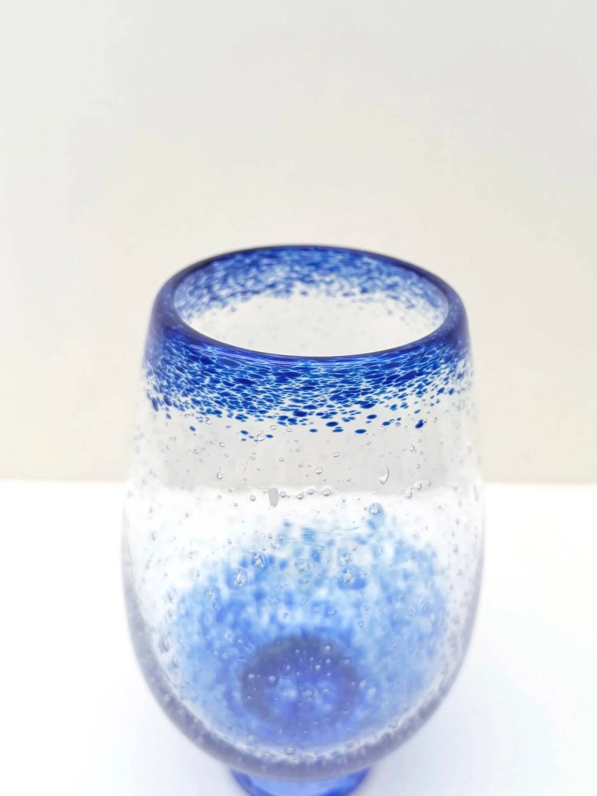 Pascal Guermic blown glass vase, France