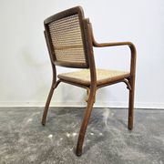 Fauteuil en bois cintré des années 60