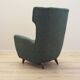 Fauteuil vert, design italien, années 1970, production : Italie