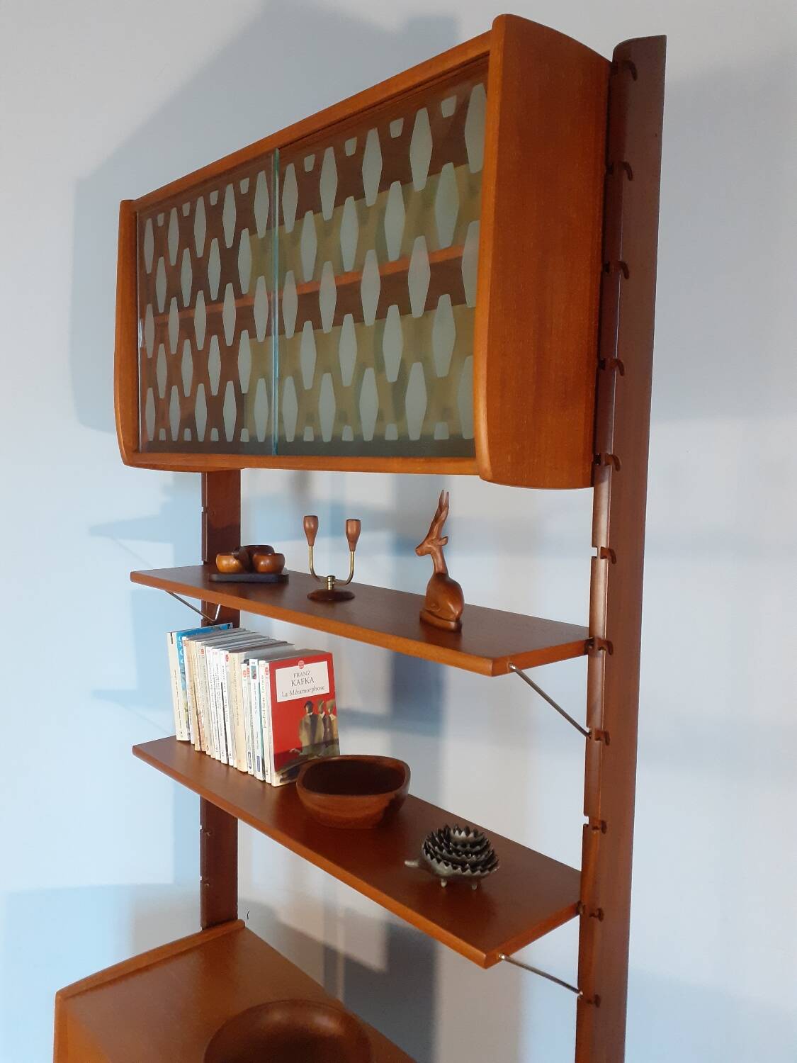 Ergo teak storage unit, Scandinavian vintage 1960s