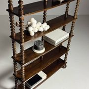 Bobbin bookcase / French antique bookshelf