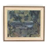 Swedish Oil on Canvas – "Obscured by Trees" by Alvar Jansson