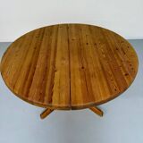 Antique solid pine table, Scandinavian design Rainer Daumiller, 70s