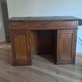 Old desk with inclined top