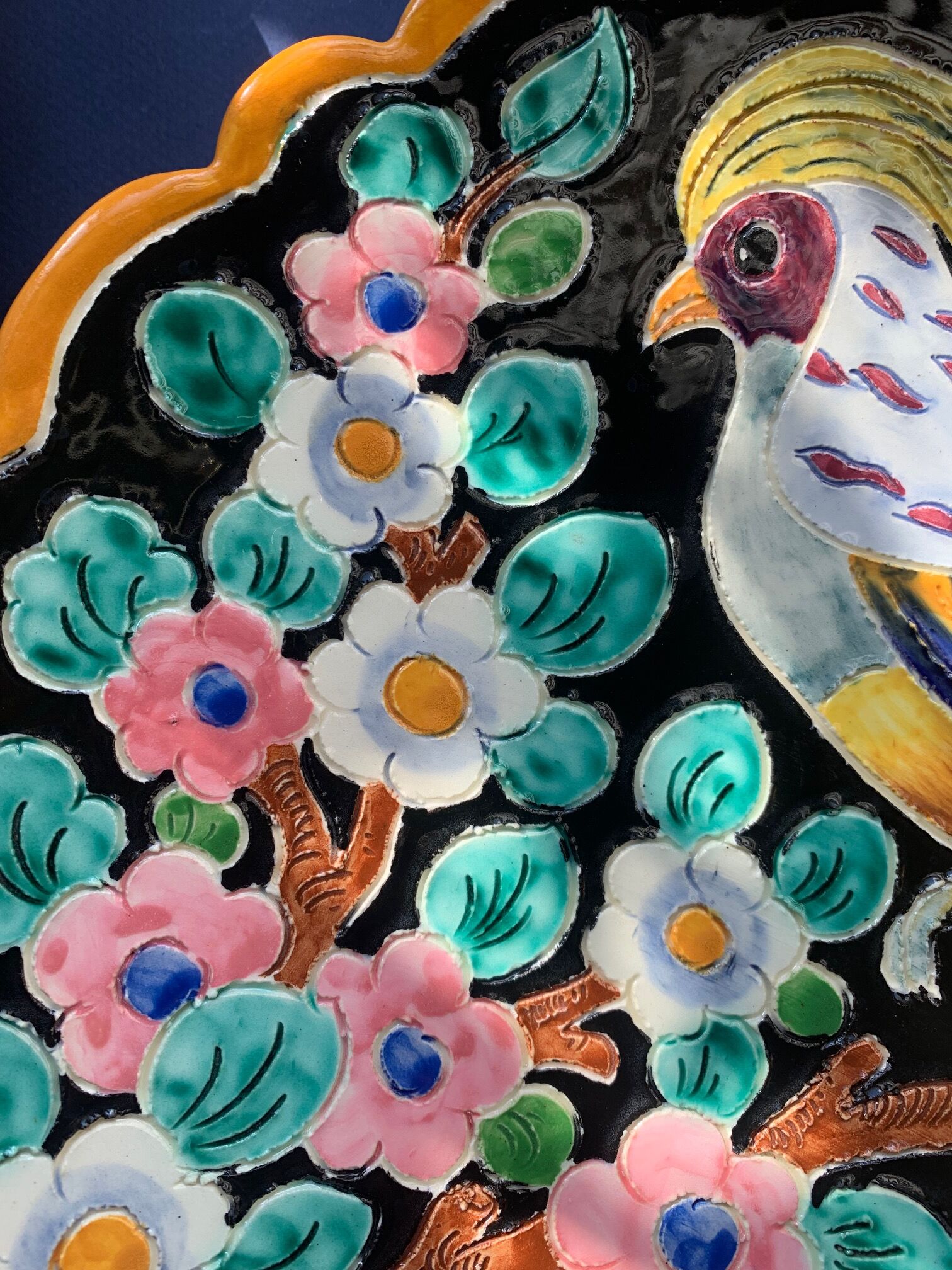 Enamelled ceramic dishes Cerdazur Monaco 1950