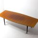 Rounded mid-century dining table, 1960s