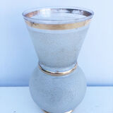 White and gold vase