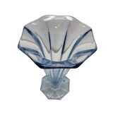 Art Deco blue tulip-shaped vase