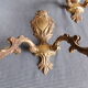 Paire d'appliques métal doré de style Louis XV