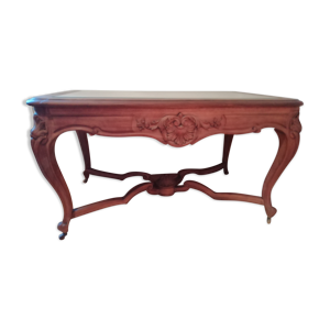 Table billot sculptee