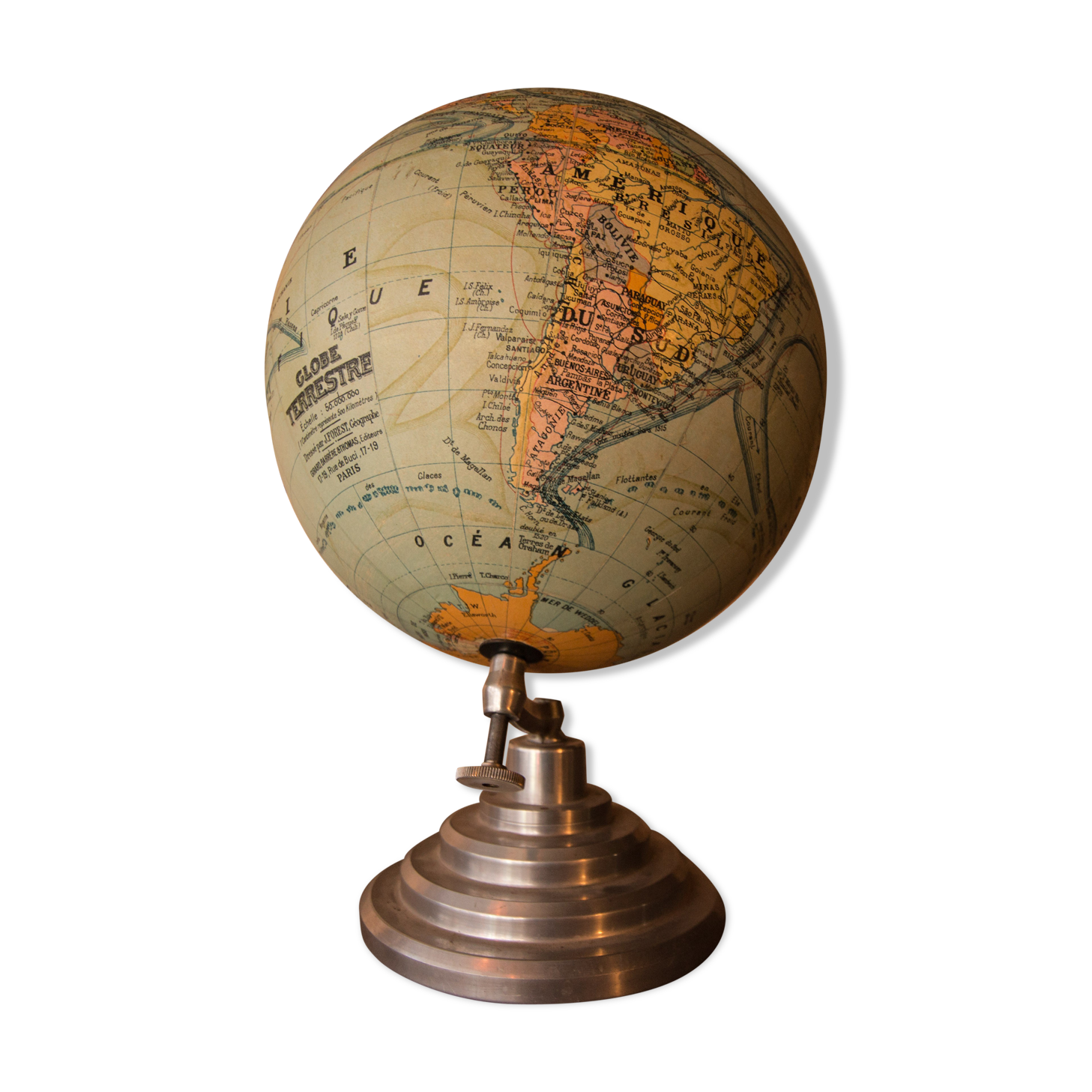 Earth globe 1950