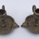 Pair of vintage brass table candlesticks