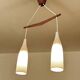 Suspension scandinave du milieu du siècle, verre teck