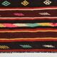 5x9 Wine Red Vintage Kilim Area Rug, 143x275Cm