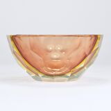Large Faceted Murano Glass Bowl for Caviar, Italy, 1960s