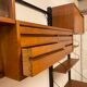 Vintage Scandinavian Teak wall unit by Poul Cadovius for royal system, 1950s