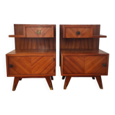 Pair of vintage bedside tables 1950/60