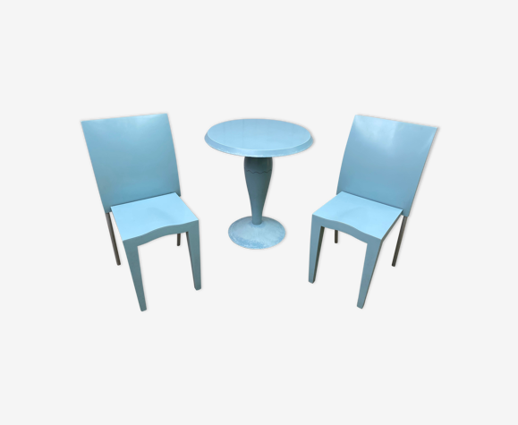 Table & chaises Philippe Starck pour Kartell vintage