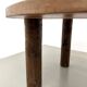 Table ronde années 50 constructiviste noyer